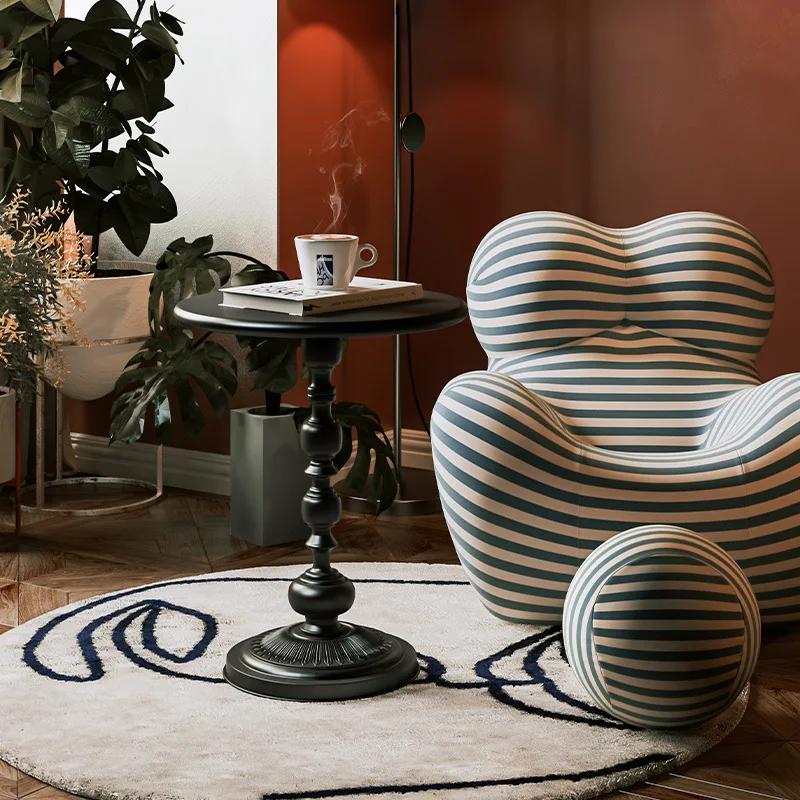Nordic Eisen Kleine Runde Tisch Retro Wohnzimmer Kaffee Tisch Kreative Mobile Sofa Nacht Mini Tisch Bedrrom Haushalts Möbel
