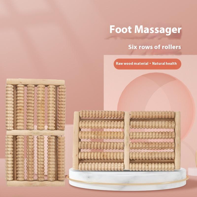 Wooden Foot Massager Roller Reflexology For Stress Fitness Health Care Feet Massage Roller Pain Relief