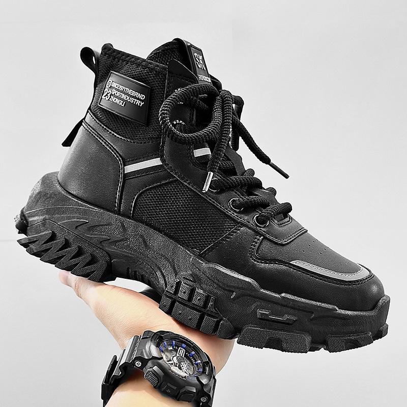 

Мужские ботинки Martin на толстой подошве 2023 года — коллекция осень/зима: Зимние ботинки и большие желтые ботинки Size 39