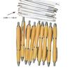 Lopenle Set of Natural Bamboo Ballpoint Pens with Black Black Ink for and Office Perfect for School Entrance and Other Gifts 8-Piece Oil-Based Ink,
