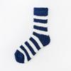 5/10 Paires Automne Hiver Chaussettes Épaissies en Polaire Corail qui ne Peluchent pas pour Homme Port à la Maison Chaud Rayé Mi-Mollet Confortable
