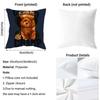 Childish-Hearted Friends Teddy Bear-B Pillow Case Anti-Dustmite Pillowcase Invisible Zipper Silky Short Plush Sofa Cushion Cover