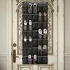 Over-the-Door Shoe Organizer 35 Pockets Mesh Breathable Storage Bag Hanging Shoe Storage Bag with Hooks for Door Closet Dorm Room
