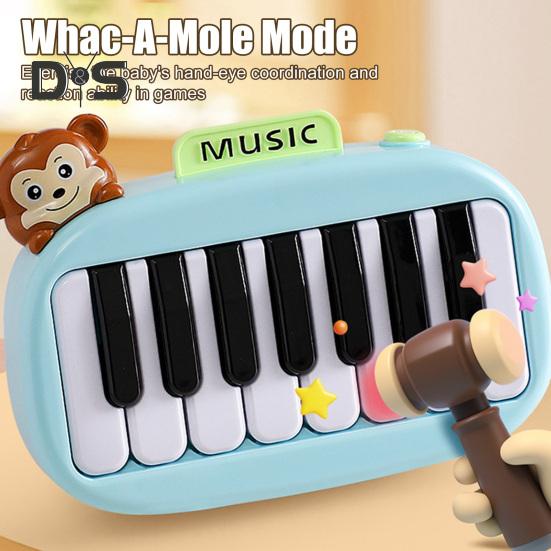 15 Klawiszy Mini Pianino Kieszonkowe Pianino Elektroniczne z Podświetlanymi Klawiszami dla Dzieci Przenośny Instrument Muzyczny Zabawka do Wczesnej Edukacji Dzieci