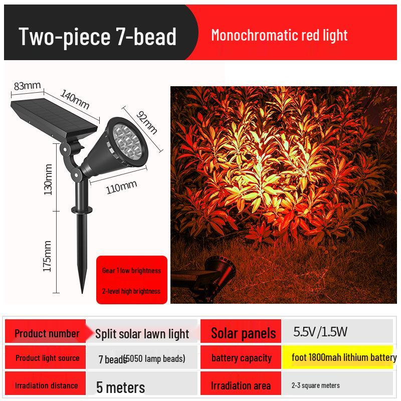 Super Bright Waterproof Outdoor Solar Spotlight for Garden and Home