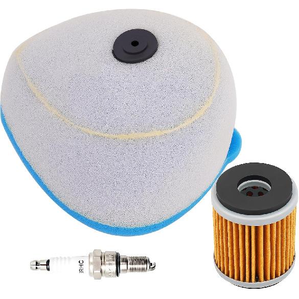 Road Passion Air Filter & Oil Filters & Spark Plugs Tune Up Kits Compatible with Yamaha YZ250F YZ450F WR250 WR450F YFZ450