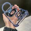 Luxury Shockproof Magsafe Clear Phone Case For iPhone 11 12 13 14 15 16 17 Pro Max Plus Magnetic With Holder Stand Bracket Cover