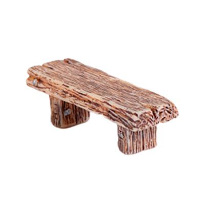 Micro Landscape Romantic Bench Garden Craft Resin Double Stool Figurine Decor