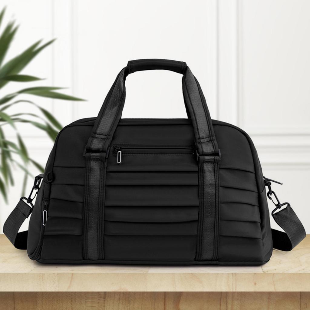 Gym Duffle Bag for Sports with Compartment Shoes, Adjustable Crossbody Strap Travel