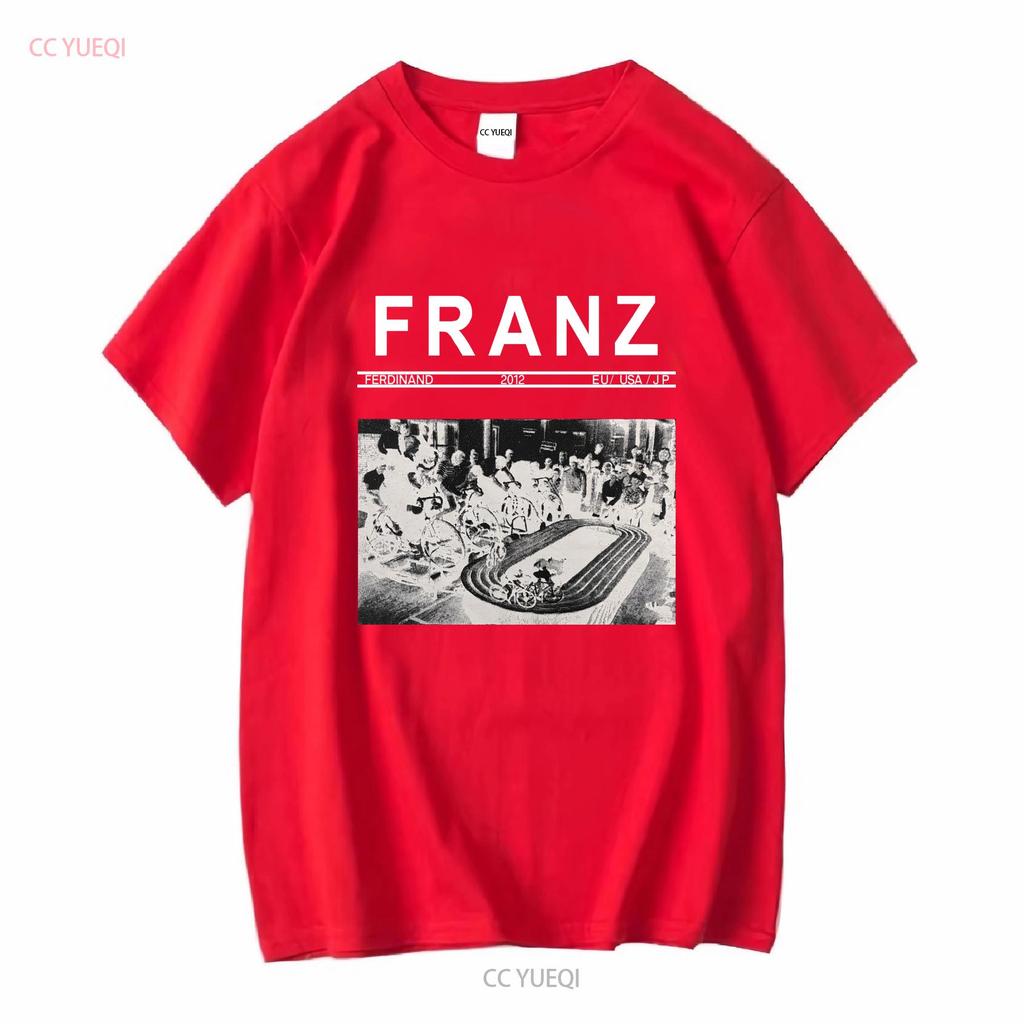 FRANZ FERDINAND 2012 Offizielles MEGA SELTENES EU USA JP T-Shirt Größe Medium Vintage Gewaschen Stilvoll homme Unisex Gestreckt Bequem