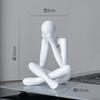 Abstract Human Figurine Decorative Plastic Craft Creative Small Ornament Modern Sculpture for Home Office Desk Display Unique Design