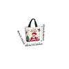 WTEMPO 4PCS Christmas Gift Bags Christmas-themed Pattern Printed Present Bags Christmas Eve Tote Bags Hand-held Packaging Bags