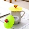 Heat-Resistant Silicone Tea Cup Cover 1Pc Reusable Cartoon Sealed Dustproof Leakproof Lid Tool