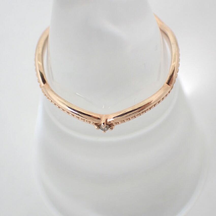 [Pre-owned] BROOM / Bloom / K10 / Diamond / Ring / Size 8 / J91-5