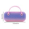 Y2K Color Block Rainbow Glasses Case Cool Cute Handbag Inspired Eyeglasses Jewelry Box Storage Bag Container With Handle