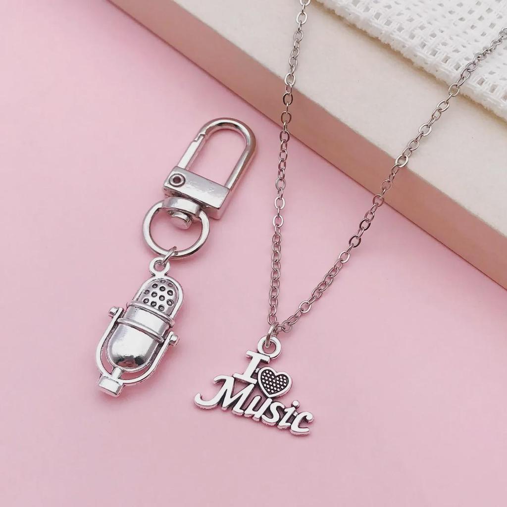 Mixed 30-Piece Musical Instrument Alloy Pendant Set with Guitar, Notes, and Mini Music Jewelry Accessories