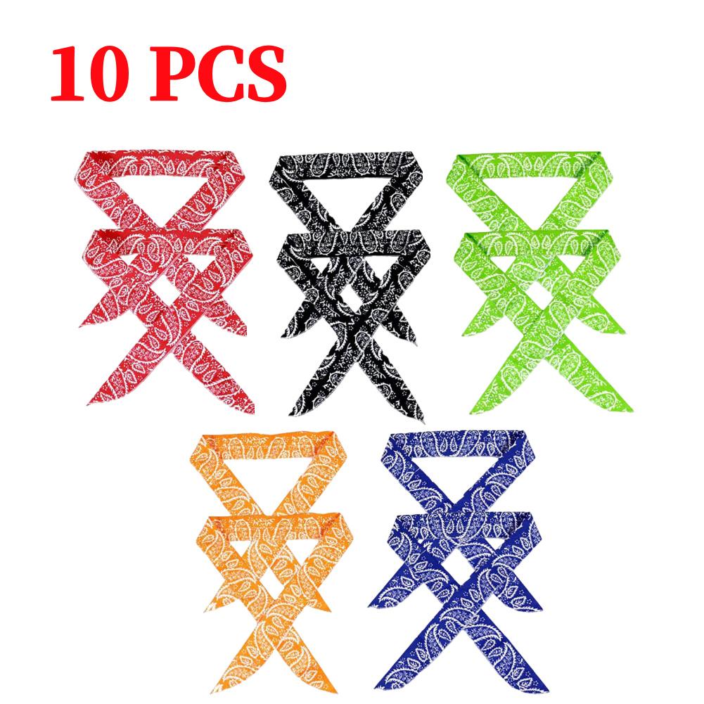 5-25Pcs Cool Scarf Neck Wrap Summer Sports Headband Chill Ice Sports Towel Wristband for Camping Running Golf Gym Beach Travel