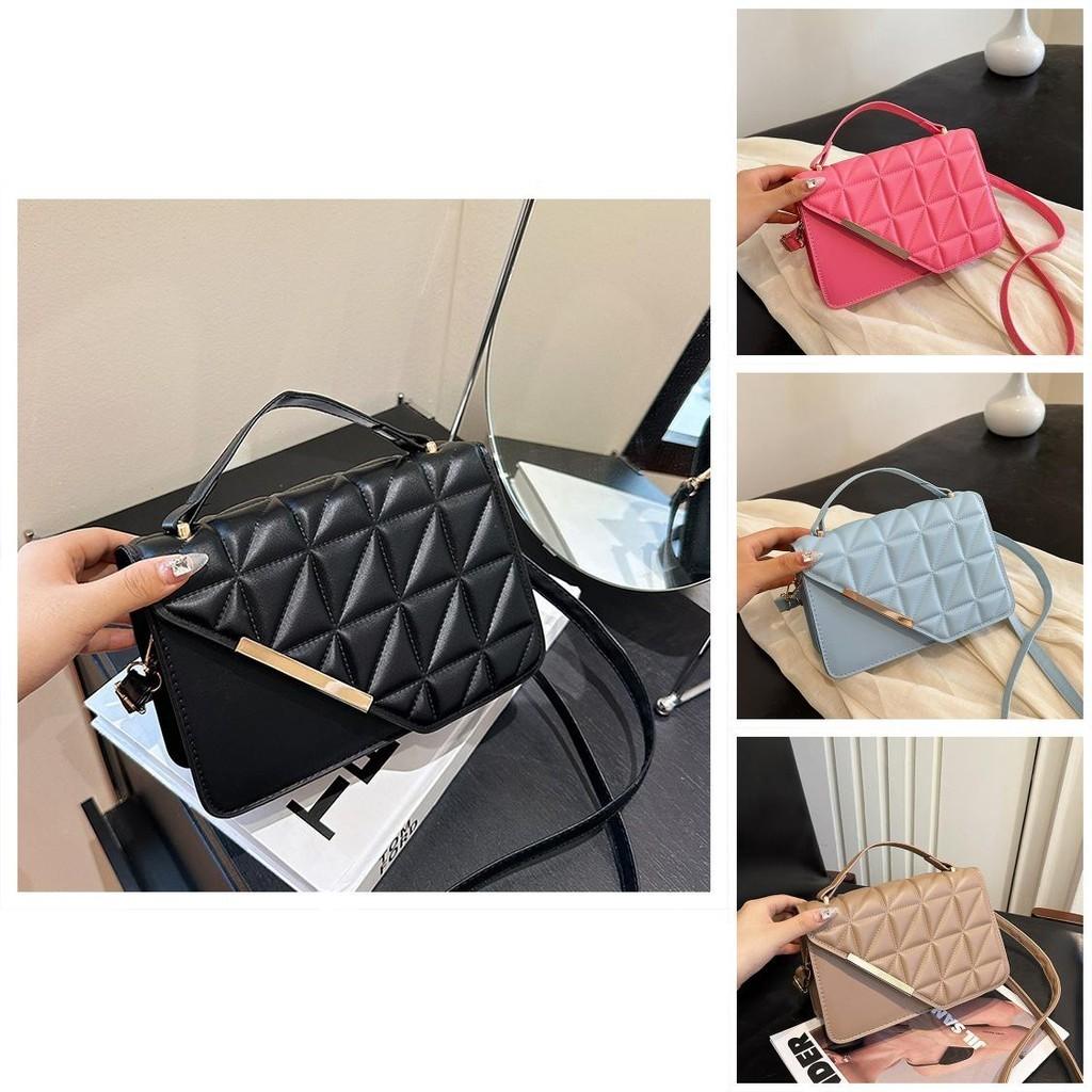 Stylish Ladies Quilted Pu Shoulder Bag Charming Small Crossbody Purse For Casual Travel