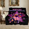 Kpop Demon Hunters Pattern Blanket, Cozy Blanket for All-Season Comfort on Sofas, Beds, Office, Car, Camping and Travel