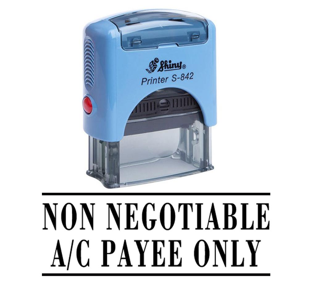 NON NEGOTIABLE A C PAYEE ONLY Shiny Self Inking Rubber Office Stationary