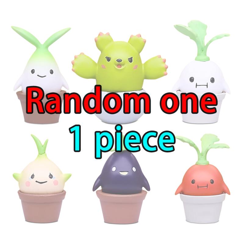 

STASTO Гашапон Мандрагора Растение в горшке Человек Волшебных Существ Чеснок Баклажан Редис Кактус Капсульная Игрушка Фигурка Коллекция Украшение