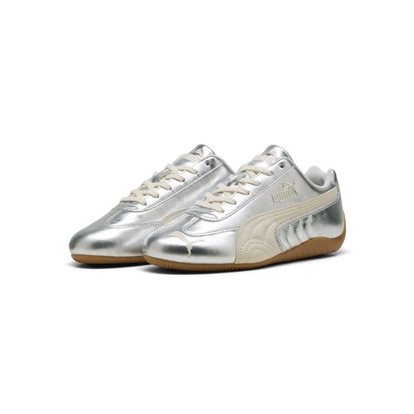 Puma Speedcat Silber Alpine Schnee Damen Sneaker Gummi 406881-02
