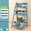 Foldable Multi-Tier Bamboo Wood Plant Stand