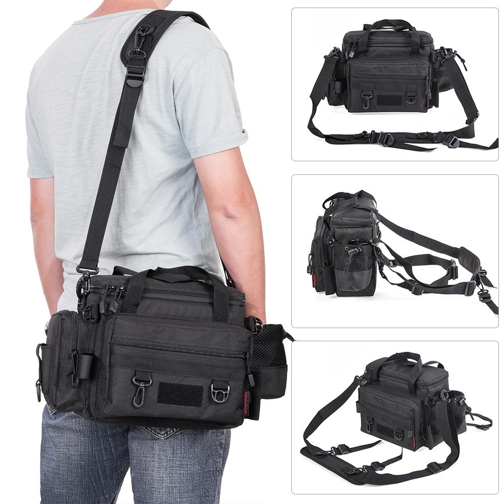 Waterproof Fishing Bag Large Capacity Multifunctional Lure Fishing Tackle Pack Outdoor Fishing Shoulder Bag Waist Bag