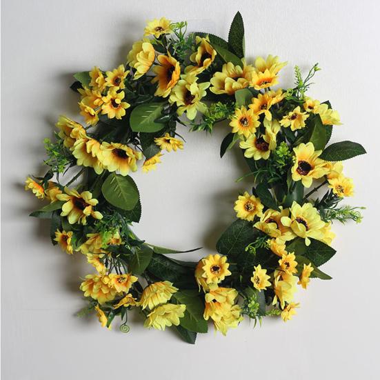 Exquisite Rose Wreath Easy To Clean Environmental Friendly Bright Colors