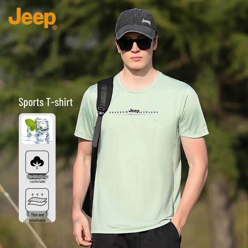Jeep Men s Summer Casual Sport T-Shirt 4XL