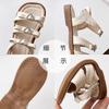 Girls sandals 2025 summer new fashion baby bow soft sole princess shoes children love beach shoes