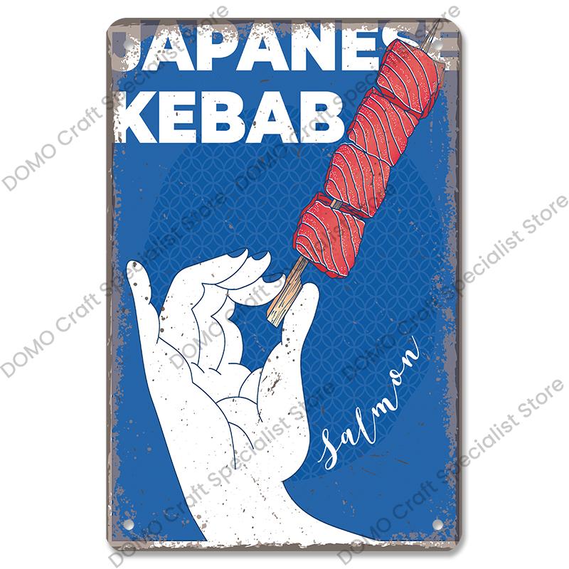 Vintage Barbecue Plaques Metal Tin Signs Grill Meat Steak Sausage Retro Metal Plate Wall Decor BBQ Party Shop Dining Room