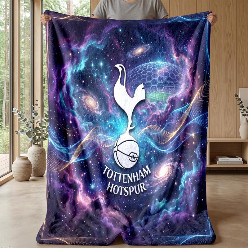 Tottenham Hotspur Theme Blanket Soft Flannel Blanket Plush Throw Blanket Cozy Sofa Bed Blanket for Home Decor