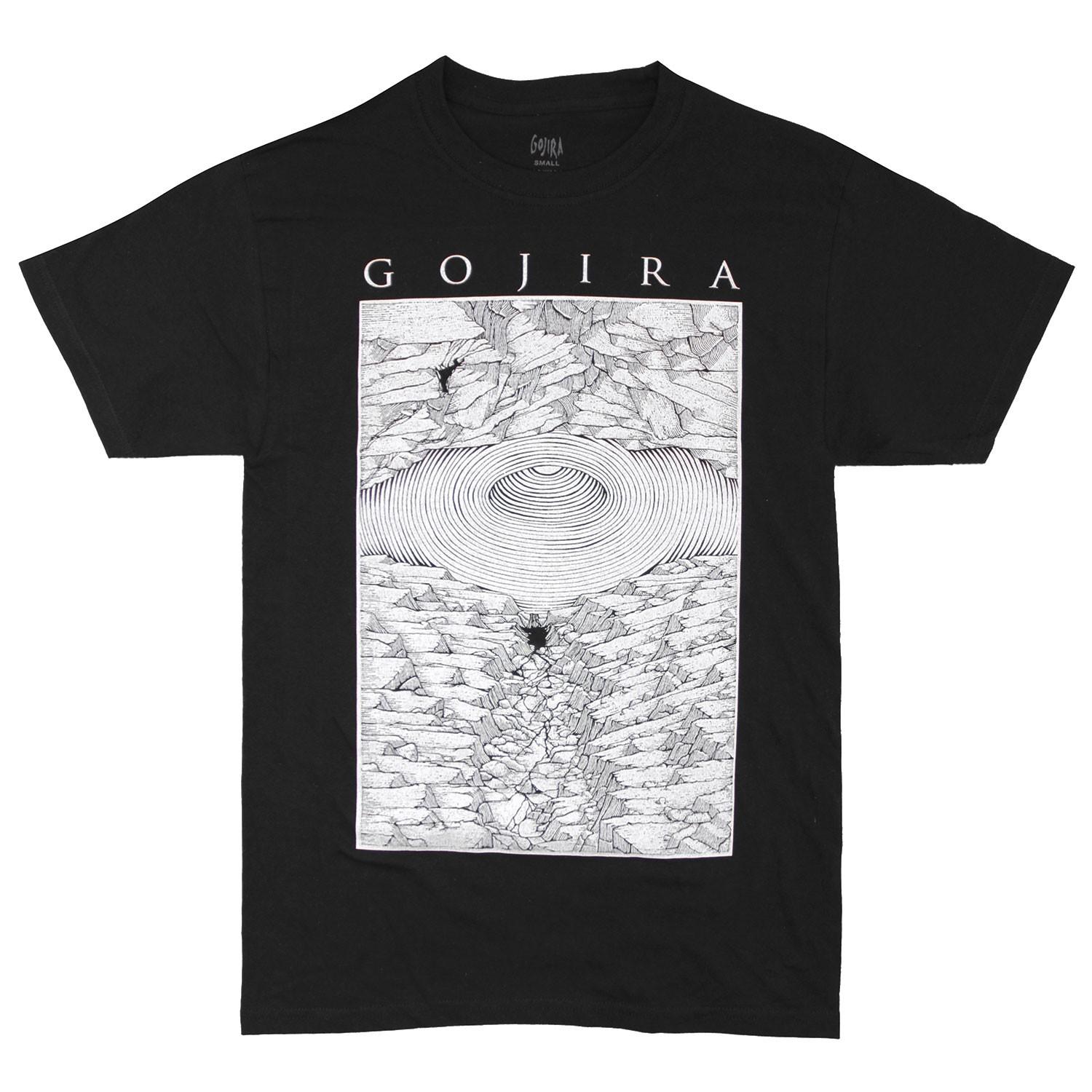 Men s Gojira Shooting Stars T-shirt Small Black 3XL