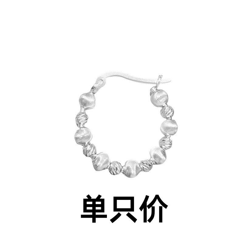 

Сращивание автомобиль цветок матовый кошачий глаз бусина уха пряжка изысканные женские модные серьги легкий роскошный дизайн нерегулярные круглые бусины серьги Copper (silver)