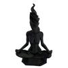 Meditierende Göttinnenstatue 3D-gedruckte sitzende Naturgöttin Skulptur Spirituelle Figur für Haus Zimmer Garten Dekoration