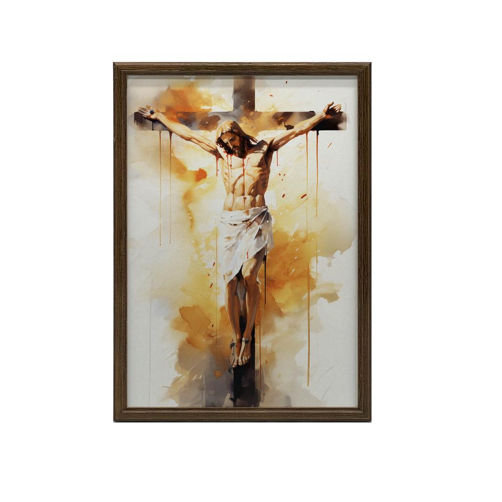 Love On the Cross - Jesus Dying On the Cross Love On the Cross - Jesus Dying On the Cross, 30X40 Cm, Unframed, Premium Canvas On Stretcher