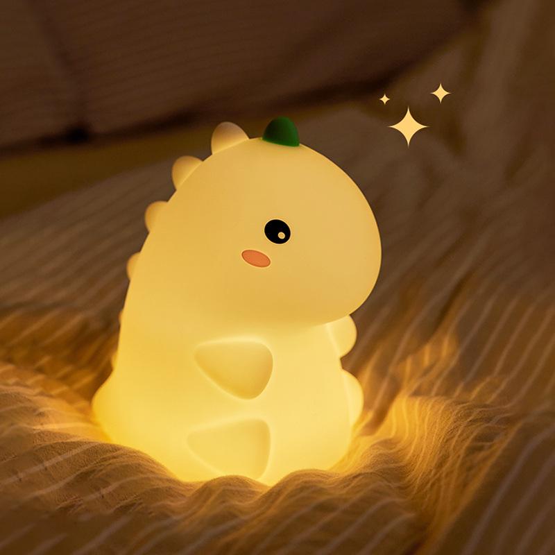Rechargeable Silicone Night Light - Tap to Illuminate, Ideal for Bedside and Gifts
