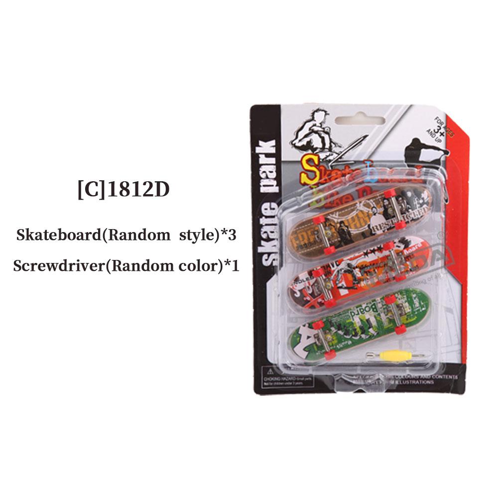 DIY Finger Skatepark 6-in-1 Set Professional Tech Practice Deck Platform Stunt Finger Skateboard Assemble Ramp Park Kits Toys