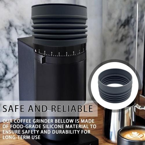 Coffee Grinder Single-Dose Hopper, Hand-Pressed Coffee Grinder Hopper with Silicone Bellow, Air Blower Blaster, Coffee Grinder Cleaning Tool, Single-D