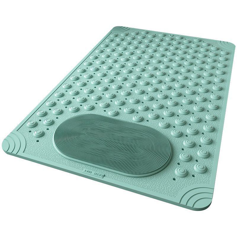 Children's Anti-slip Bathroom Mat - Water-repellent, Anti-fall, Drainage, Massage Rubber Mat for Toilet and Foot Safety.