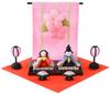 Flower Folding Screen Perfect for Hinamatsuri Compact Hina Made from Crepe Paper Children's Dolls, (Girl's Festival), Miniature, Dolls,