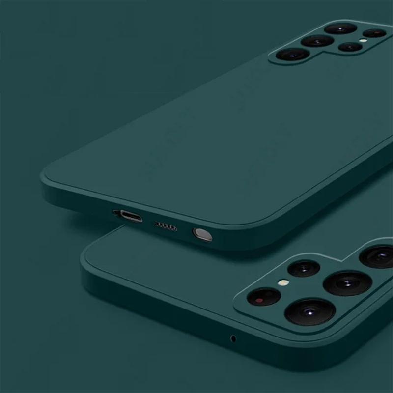 Quadratische Flüssigsilikonhülle für Samsung Galaxy A55 A35 A15 A05S A04S A14 A54 A53 S23 S24 Huawei P60 Redmi Note 13 iPhone 15 14 13 12 11 Pro Max Abdeckung