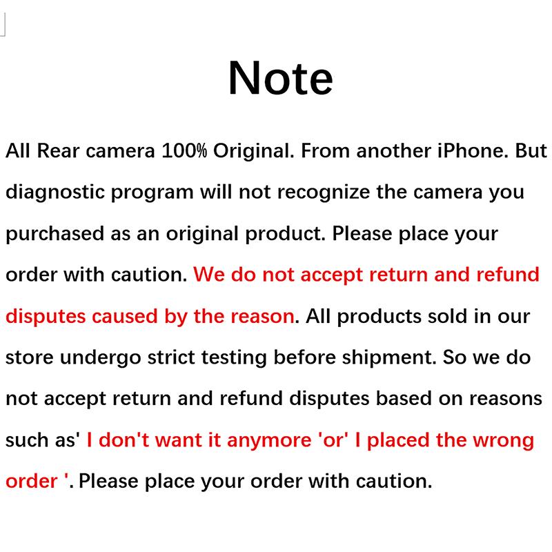 Original No Repaired Back Rear Main Camera Flash Module Sensor Flex Cable For iPhone X XR XS 6 6S 7 8 Plus 11 12 Pro MAX Mini