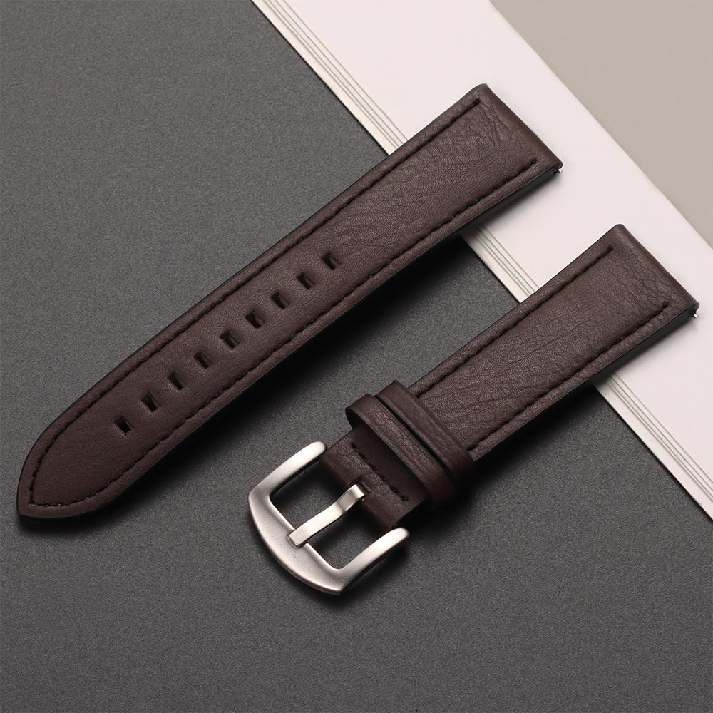 20mm 22mm Lederarmband für Samsung Galaxy Watch 6 5 4 40mm 44mm Gear Armband Vintage Armband für Xiaomi Redmi Watch 3 Active/Lite