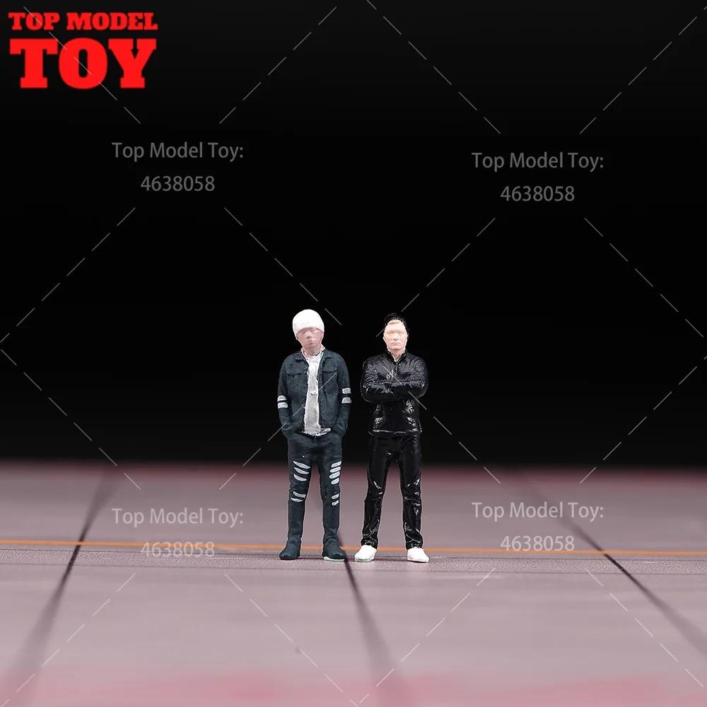 Painted Miniatures 1/64 Paul Walker Gal Gadot Vin Diesel Mini Scene Props Doll Figures Model Cars Vehicles Cars Toys Gift