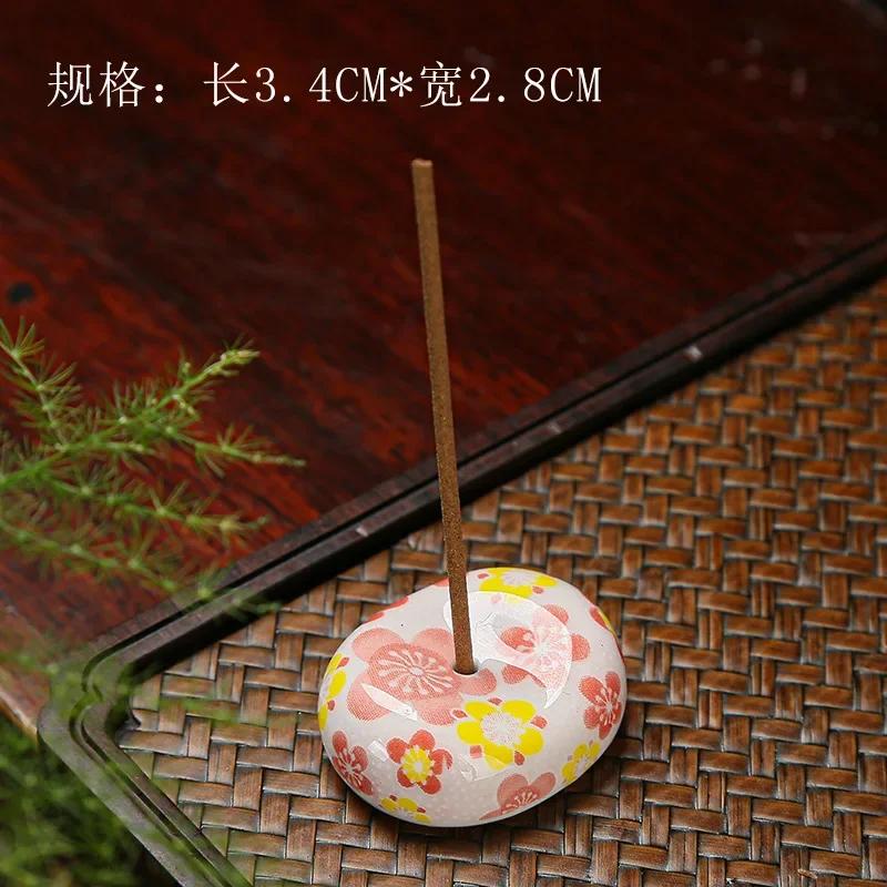 1PC Japanese Style Ceramic Incense Stick DIY Home Bedroom Aromatherapy Incense Holder Decoration