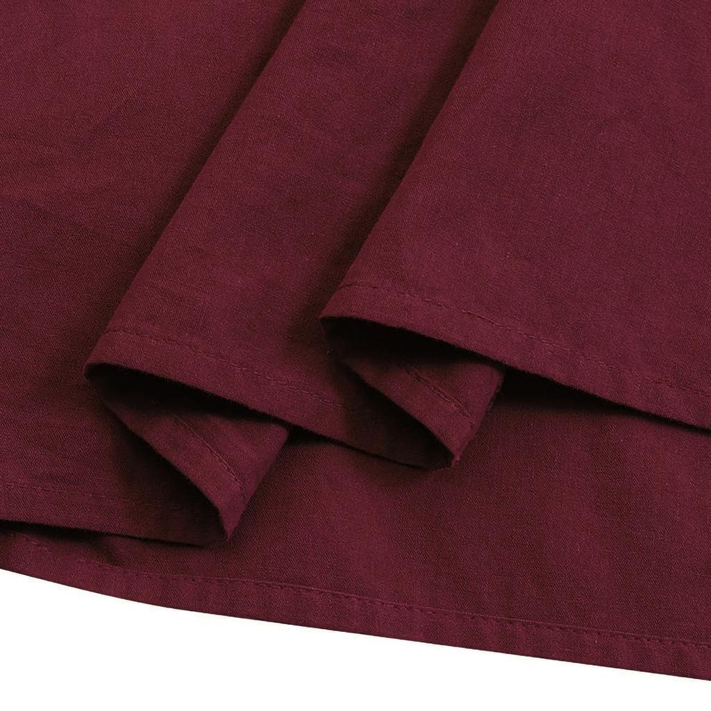 Women's Casual Long Skirts Solid Color Pleated Big Hem Elastic Waist Loose Fit Skirts, Simple Style Bottoms