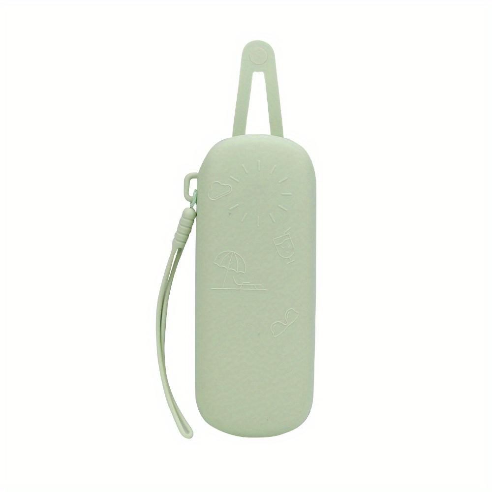 Ultra-light Soft Silicone Glasses Case With Hand Strap Travel Sunglasses Cover Anti Scratch Dustproof Glasses Protective Cover