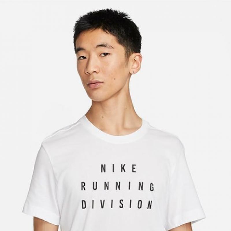 Nike ShorT Sleeve Tee Dry FiT Run Division Running T shirT Fd0123 100 S2305